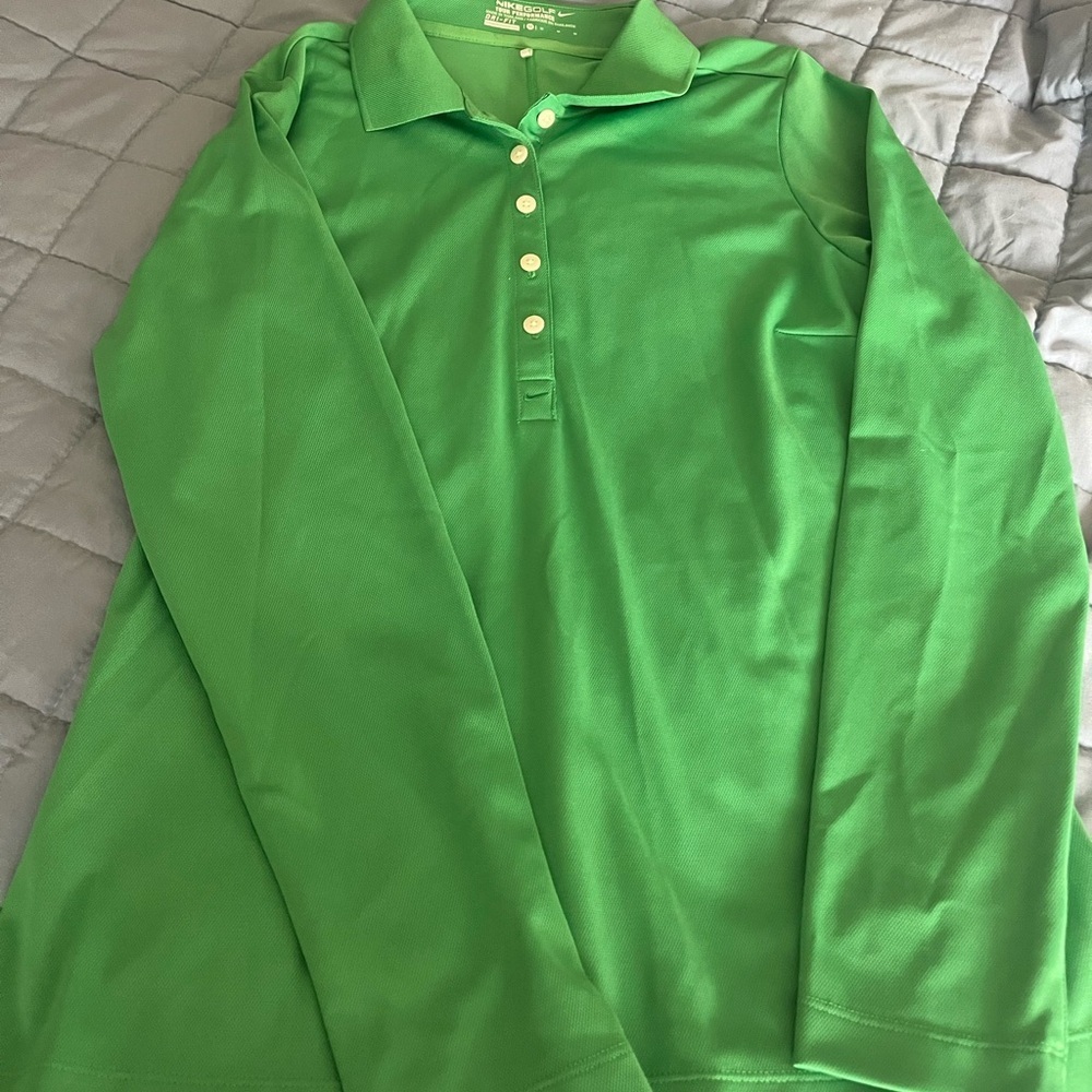 Nike Golf Tour Performance green long sleeve women’s medium - Picture 1 of 4